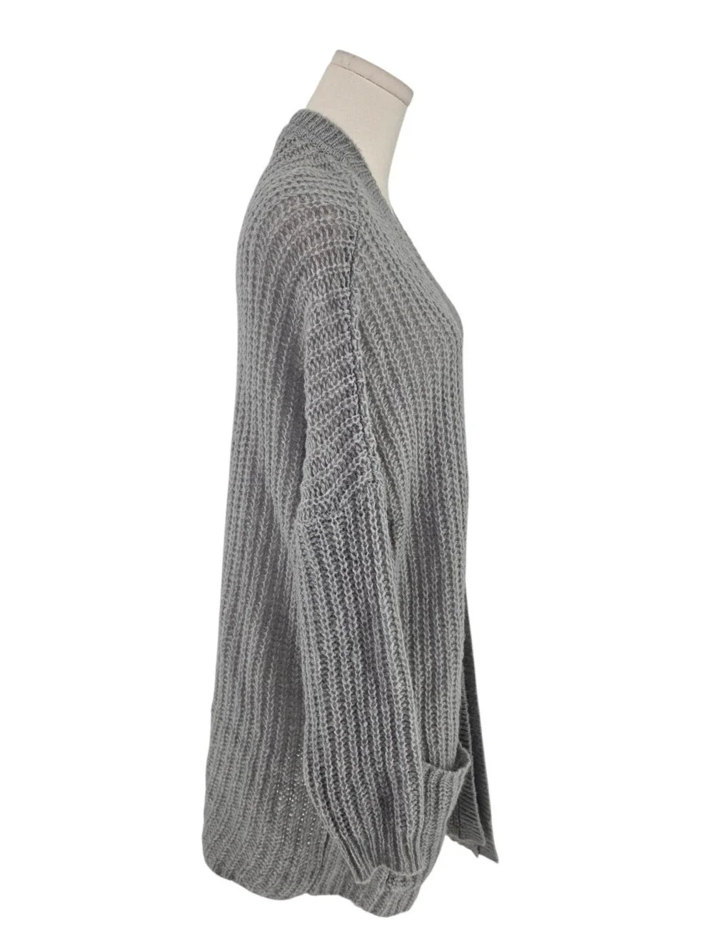 Free People Weekend Escape Cardigan Size S Gray Alpaca Wool Oversized